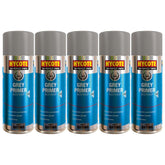 5X Hycote Bodyshop Grey Primer Spray 400ml Spray Paint